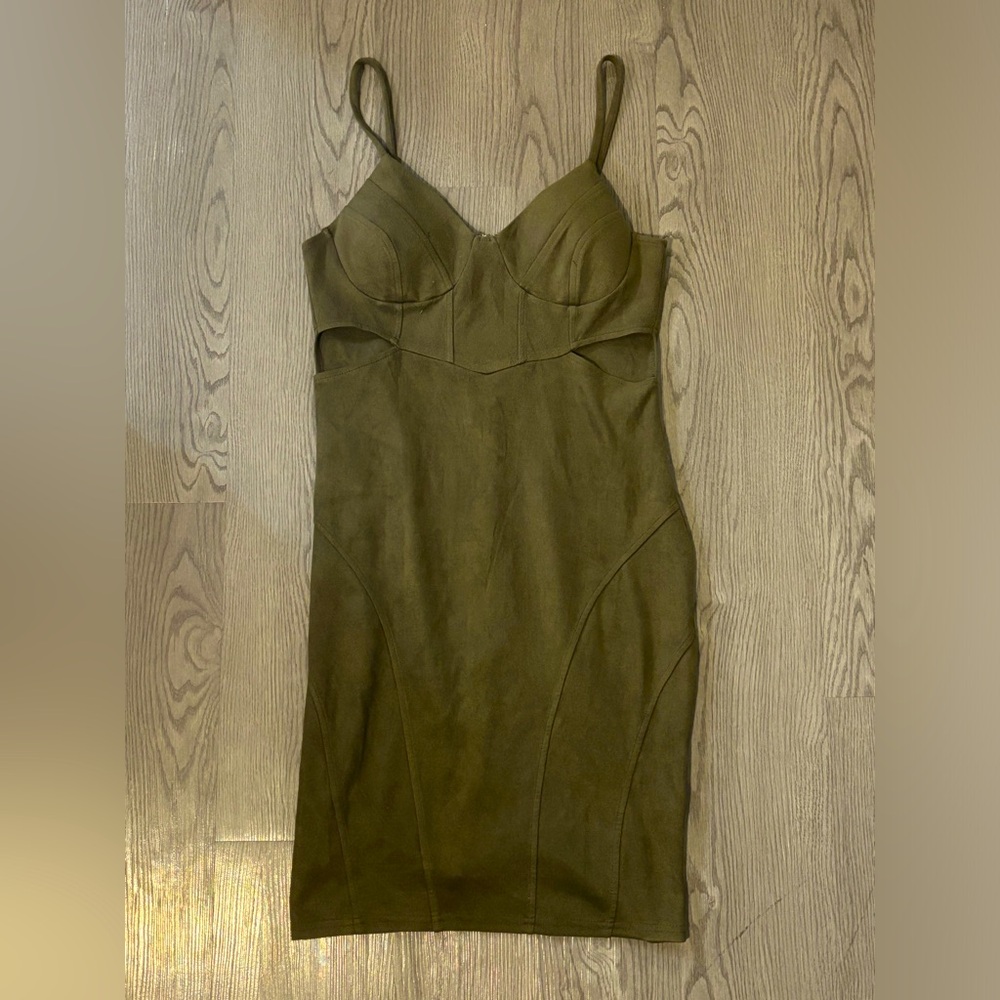 Green Suede Dress
